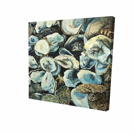 FONDO 16 x 16 in. Oyster Shells-Print on Canvas FO2776872